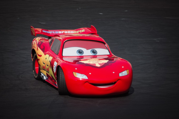 cars lightening mcqueen at hollywood studios, disney, florida